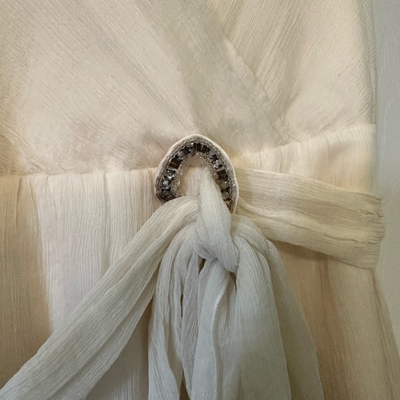 100% silk cream blouse - Picture 4 of 4